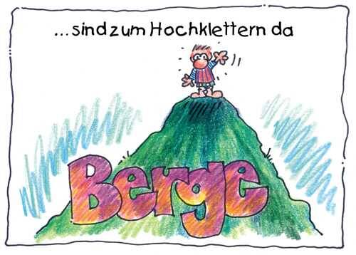 Mensch Berge klettern Gipfel Ziel