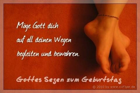 Möge Gott dich auf all deinen Wegen begleiten und bewahren.