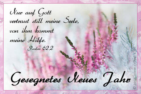 Nur auf Gott vertraut still meine Seele, von ihm kommt meine Hilfe. Psalm 62,2