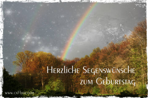 Herzliche Segenswünsche zum Geburtstag