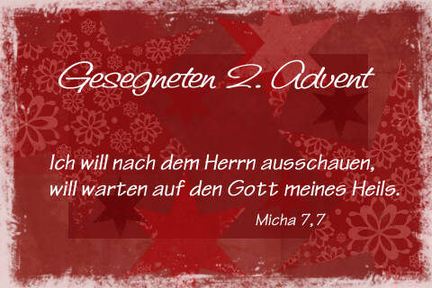 Ich will nach dem Herrn ausschauen, will warten auf den Gott meines Heils.