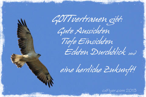 Gottvertrauen gibt: gute Aussichten, tiefe Einsichten, echten Durchblick und eine herrliche Zukunft!