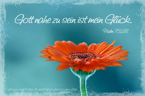 Gott nahe zu sein ist mein Glück.