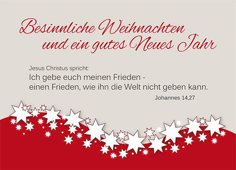 Ich gebe euch meinen Frieden einen Frieden, wie ihn die Welt nicht geben kann.