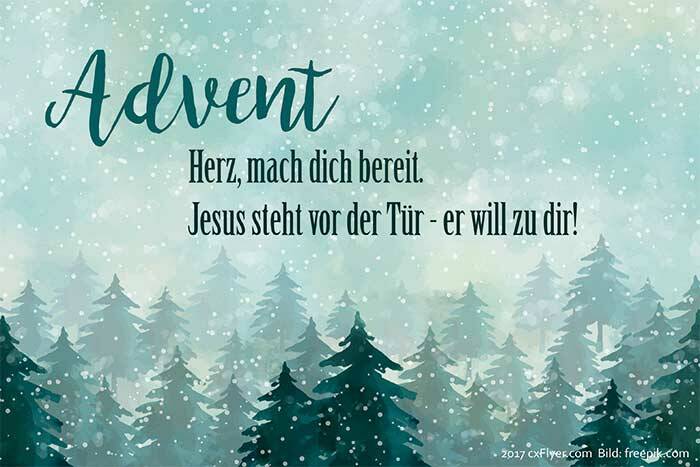 Advent Herz, mach dich bereit. Jesus steht vor der Tür – er will zu dir!