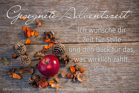Ich wünsche dir Zeit für Stille und den Blick für das, was wirklich zählt.