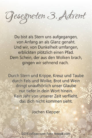 Du bist als Stern uns aufgegangen, von Anfang an als Glanz genaht. Und wir, von Dunkleheit umfangen, erblickten plötzlich einen Pfad….