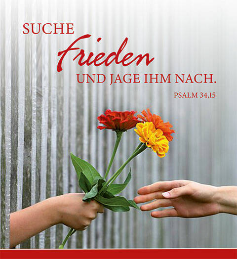 Suche Frieden und jage ihm nach. Psalm 34,15