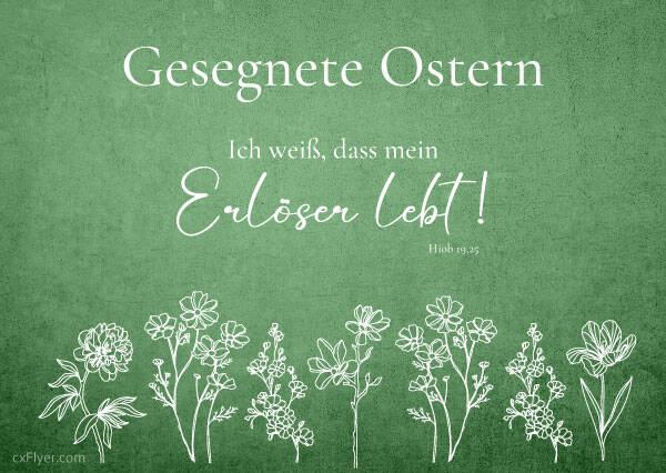 Ich weiß, dass mein Erlöser lebt! Hiob 19,25